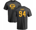 Green Bay Packers #94 Dean Lowry Ash One Color T-Shirt