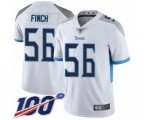 Tennessee Titans #56 Sharif Finch White Vapor Untouchable Limited Player 100th Season Football Jersey