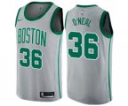 Boston Celtics #36 Shaquille O'Neal Swingman Gray NBA Jersey - City Edition
