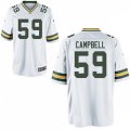 Green Bay Packers #59 De'Vondre Campbell Nike White Vapor Limited Player Jersey