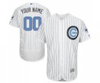 Chicago Cubs Customized Authentic White 2016 Father's Day Fashion Flex Base Baseball Jersey