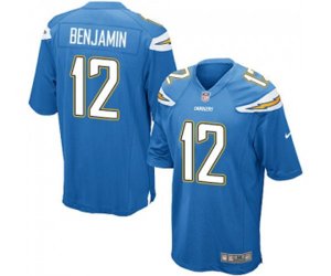 Los Angeles Chargers #12 Travis Benjamin Game Electric Blue Alternate Football Jersey