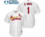St. Louis Cardinals #1 Ozzie Smith Replica White Home Cool Base Baseball Jersey