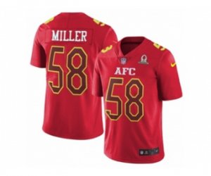 Denver Broncos #58 Von Miller Limited Red 2017 Pro Bowl NFL Jersey