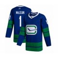 Vancouver Canucks #1 Kirk Mclean Authentic Royal Blue Alternate Hockey Jersey
