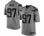 Los Angeles Chargers #97 Joey Bosa Limited Gray Gridiron Football Jersey