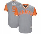 San Francisco Giants #9 Brandon Belt Belt Authentic Gray 2017 Players Weekend Baseball Jersey