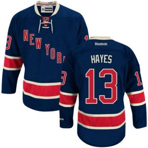 New York Rangers #13 Kevin Hayes Authentic Navy Blue Third NHL Jersey