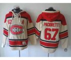 Montreal Canadiens #67 Max Pacioretty Cream-Red Pullover Hooded A