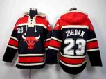 nba chicago bulls #23 jordan red-black[pullover hooded sweatshirt]