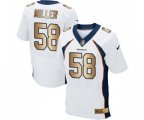Denver Broncos #58 Von Miller Elite White Gold Football Jersey