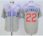 Chicago Cubs #22 Jason Heyward Grey New Cool Base Alternate Road Stitched MLB Jersey