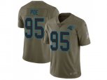 Carolina Panthers #95 Dontari Poe Olive Stitched NFL Limited 2017 Salute To Service Jersey