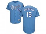 Kansas City Royals #15 Whit Merrifield Light Blue Flexbase Authentic Collection Stitched MLB Jersey