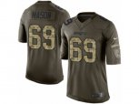 New England Patriots #69 Shaq Mason Limited Green Salute to Service NFL Jersey