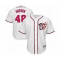 Washington Nationals #48 Javy Guerra Authentic White Home Cool Base Baseball Player Jersey