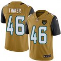 Jacksonville Jaguars #46 Carson Tinker Limited Gold Rush Vapor Untouchable NFL Jersey