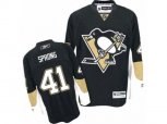 Reebok Pittsburgh Penguins #41 Daniel Sprong Authentic Black Home NHL Jersey