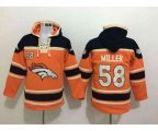 Denver Broncos #58 Von Miller black-orange[pullover hooded sweatshirt]