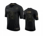 Carolina Panthers #21 Jeremy Chinn Black 2020 Salute to Service Limited Jersey