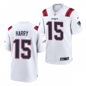 New England Patriots #15 N\'Keal Harry Nike White Vapor Limited Jersey