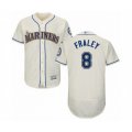 Seattle Mariners #8 Jake Fraley Cream Alternate Flex Base Authentic Collection Baseball Player Jersey