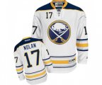 Reebok Buffalo Sabres #17 Jordan Nolan Authentic White Away NHL Jersey
