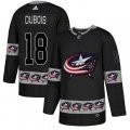 Columbus Blue Jackets #18 Pierre-Luc Dubois Authentic Black Team Logo Fashion NHL Jersey