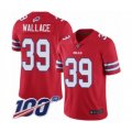 Buffalo Bills #39 Levi Wallace Limited Red Rush Vapor Untouchable 100th Season Football Jersey