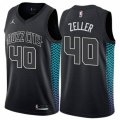 Charlotte Hornets #40 Cody Zeller Swingman Black NBA Jersey - City Edition