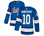 Winnipeg Jets #10 Dale Hawerchuk Premier Blue Alternate NHL Jersey