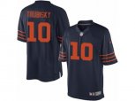 Chicago Bears #10 Mitchell Trubisky Limited Navy Blue 1940s Throwback Alternate NFL Jersey