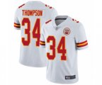 Kansas City Chiefs #34 Darwin Thompson White Vapor Untouchable Limited Player Football Jersey