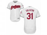 Cleveland Indians #31 Danny Salazar White Flexbase Authentic Collection MLB Jersey