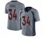 Denver Broncos #34 Will Parks Limited Silver Inverted Legend Football Jersey