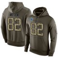 Dallas Cowboys #82 Jason Witten Green Salute To Service Men's Pullover Hoodie