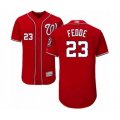 Washington Nationals #23 Erick Fedde Red Alternate Flex Base Authentic Collection Baseball Player Jersey