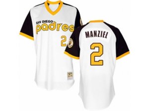 San Diego Padres #2 Johnny Manziel Authentic White 1978 Turn Back The Clock MLB Jersey