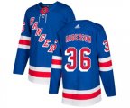 Adidas New York Rangers #36 Glenn Anderson Premier Royal Blue Home NHL Jersey