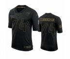 New England Patriots #74 Korey Cunningham Black 2020 Salute To Service Limited Jersey
