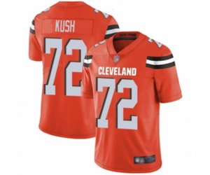 Cleveland Browns #72 Eric Kush Orange Alternate Vapor Untouchable Limited Player Football Jersey