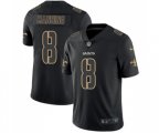 New Orleans Saints #8 Archie Manning Limited Black Rush Impact Football Jersey