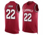 Arizona Cardinals #22 T. J. Logan Limited Red Player Name & Number Tank Top Football Jersey