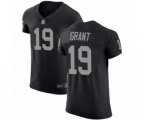 Oakland Raiders #19 Ryan Grant Black Team Color Vapor Untouchable Elite Player Football Jersey