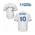Toronto Blue Jays #10 Reese McGuire Authentic White Home Baseball Player Jersey