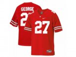 Scarlet & Grey Ohio State Buckeyes Eddie George #27 College Football Throwback Jersey - Scarlet