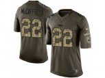 Carolina Panthers #22 Christian McCaffrey Limited Green Salute to Service NFL Jersey