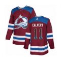 Colorado Avalanche #11 Matt Calvert Authentic Burgundy Drift Fashion NHL Jersey