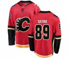 Calgary Flames #89 Alan Quine Authentic Red Home Fanatics Branded Breakaway Hockey Jersey