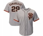 San Francisco Giants #29 Jeff Samardzija Replica Grey Road 2 Cool Base Baseball Jersey